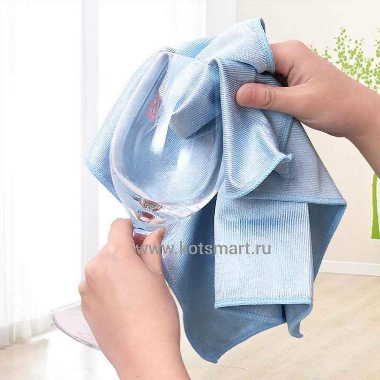 Тряпка белый кот для окон купить